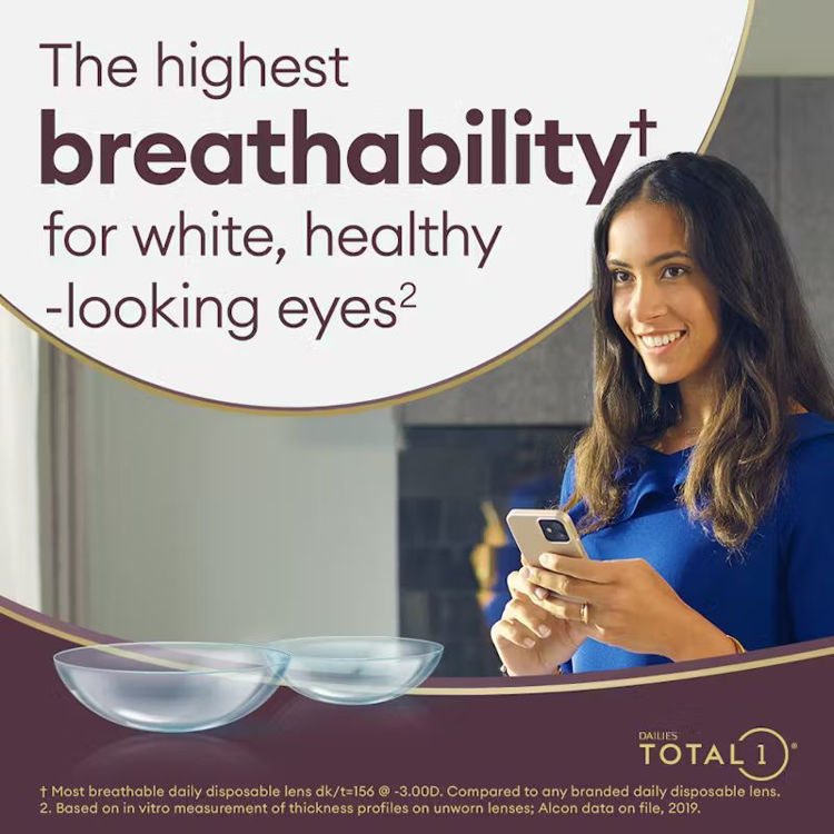 Picture of Alcon DAILIES TOTAL1 Daily Contact Lenses 90 Pack